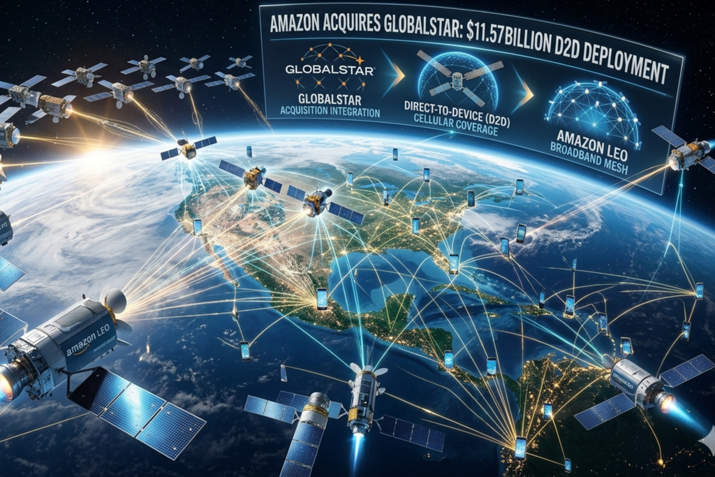 Amazon Strikes $11.57 Billion Deal to Buy Globalstar, Escalating the Space Internet War Against Starlink