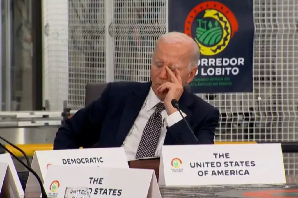 Joe Biden falls asleep during historic summit with African leaders