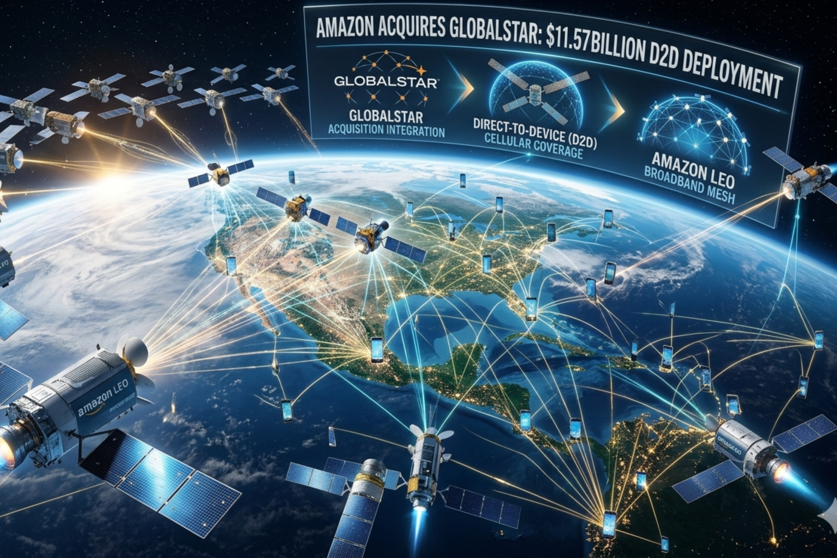 Amazon Strikes $11.57 Billion Deal to Buy Globalstar, Escalating the Space Internet War Against Starlink